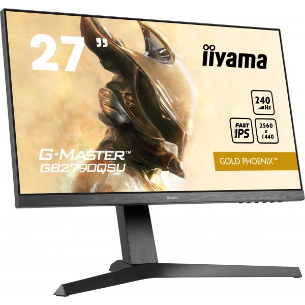 iiyama G-MASTER GB2790QSU-B1 Monitor PC 68,6 cm [27] 2560 x 1440 Pixel Wide Quad HD LED Nero (iiyama G-Master GB2790QSU-B1 27' Fast [FLC] IPS LCD, 240Hz, 1ms Pro eSports Gaming Monitor)