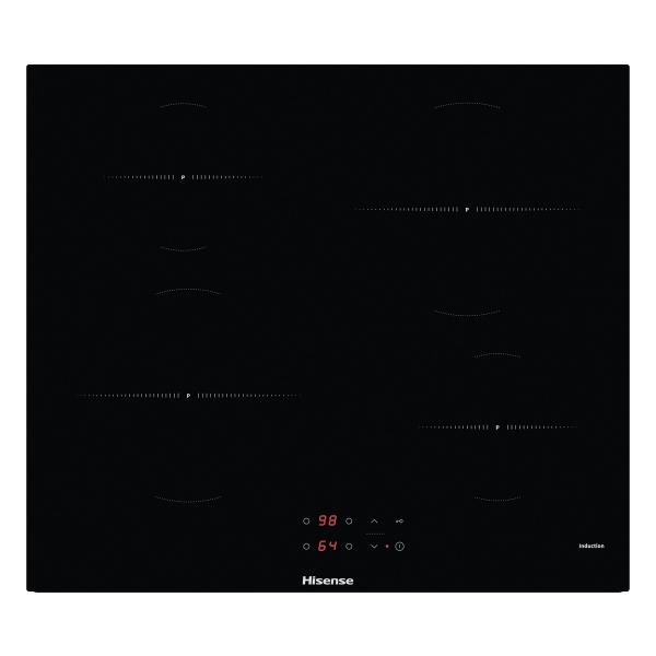 Hisense Piano Cottura a Induzione 4 Zone Cottura da 59,5 cm Colore Nero 3838782631191