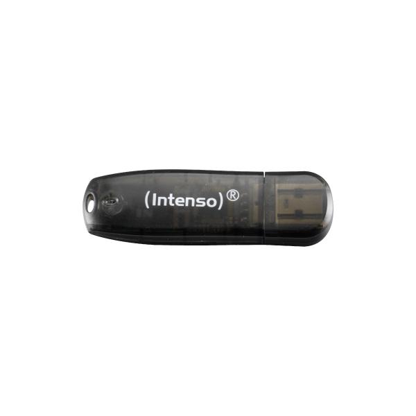 INTENSO RAINBOW LINE CHIAVETTA USB 32GB USB-A 2.0 GIALLO ROSSO NERO 3PZ. 3502483