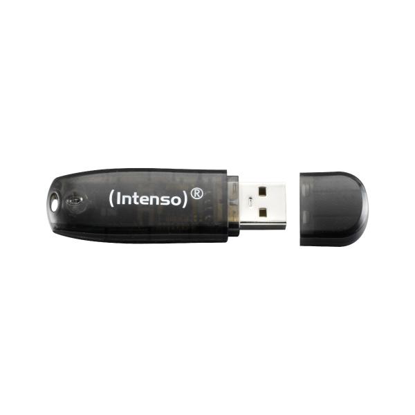 INTENSO RAINBOW LINE CHIAVETTA USB 32GB USB-A 2.0 GIALLO ROSSO NERO 3PZ. 3502483