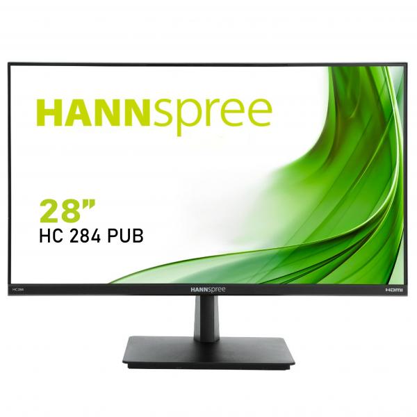 Hannspree HC 284 PUB Monitor PC 71,1 cm [28] 3840 x 2160 Pixel 4K Ultra HD LED Nero (28 UHD 4K LCD TRIPLE INPUT)