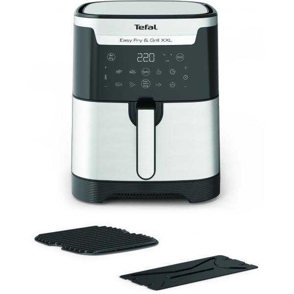 Tefal Easy Fry & Grill Ey801d 6,5 L Indipendente 1650 W Friggitrice Ad Aria Calda Nero, Acciaio Inossidabile