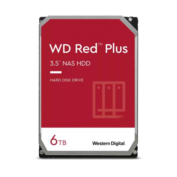 Western Digital Red Plus WD60EFPX disco rigido interno 3.5 6 TB Serial ATA III (6TB RED PLUS 256MB CMR 3.5IN - 3.5IN SATA 6GB/S 5400RPM)