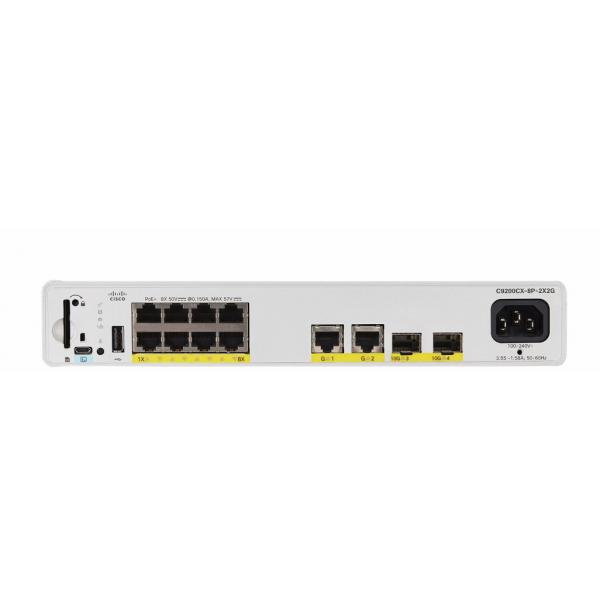 Cisco Catalyst C9200CX-8P-2X2G-A switch di rete Gestito L2/L3 Gigabit Ethernet [10/100/1000] Supporto Power over Ethernet [PoE] Grigio (CATALYST 9000 COMPACT SWITCH 8 - PORT POE+ 240W ADV)