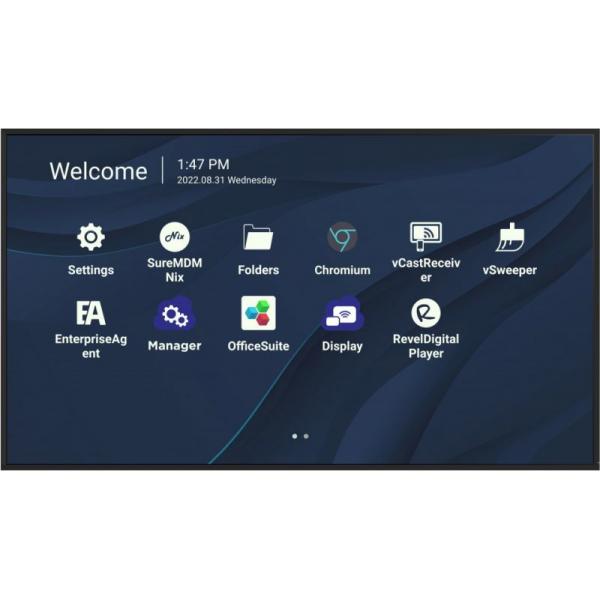 Viewsonic CDE7530 lavagna interattiva 190,5 cm (75") 3840 x 2160 Pixel Touch screen Nero USB