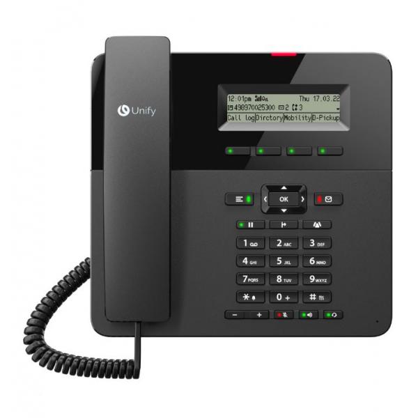Unify OpenScape Desk Phone CP210 Telefono analogico Nero (OPENSCAPE DESKPHONE CP210) - Versione UK