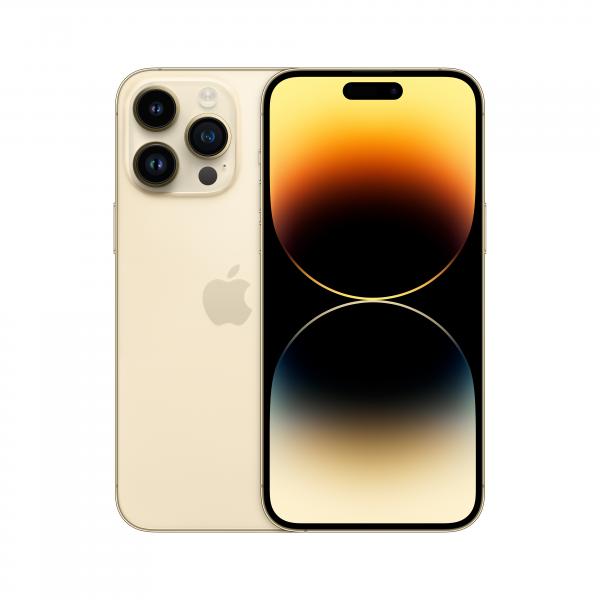 Apple iPhone 14 Pro Max 17 cm [6.7] Doppia SIM iOS 16 5G 1 TB Oro (Apple iPhone 14 Pro Max - 5G smartphone - dual-SIM / Internal Memory 1 TB - OLED display - 6.7 - 2796 x 1290 pixels [120 Hz] - 3x rear cameras 48 MP, 12 MP, 12 MP - front camera 12 MP - gold)