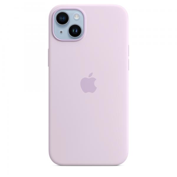 Apple Iphone 14 Plus Cover Con Magsafe In Silicone Lilla