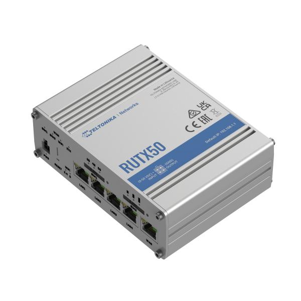 Teltonika RUTX50 router wireless Gigabit Ethernet 5G Acciaio inossidabile