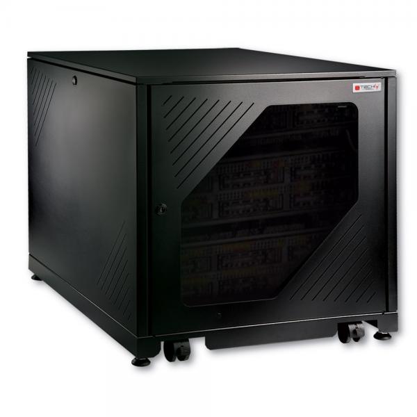 Techly Professional Armadio Rack 19'' 600x1000 12 Unit&agrave; Nero da sotto-scrivania da...