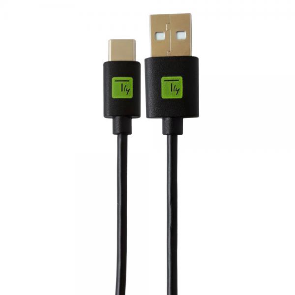Techly Cavo USB A Maschio 2.0 / USB-C™ Maschio 2m Nero
