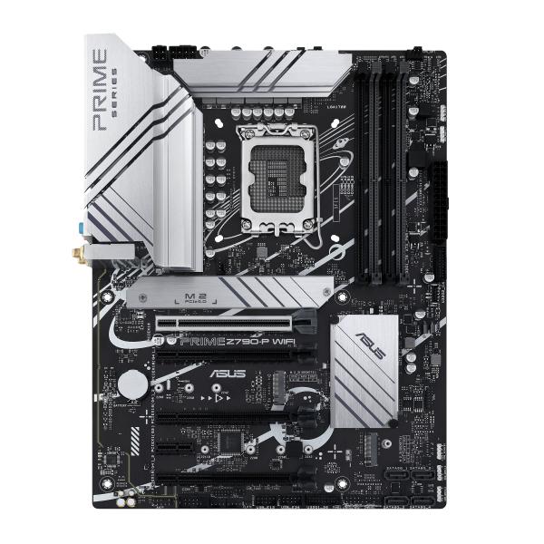 ASUS PRIME Z790-P WIFI Intel Z790 LGA 1700 ATX (ASUS Prime Z790-P WIFI - Motherboard - ATX - LGA1700 Socket - Z790 Chipset - USB-C Gen2, USB 3.2 Gen 1, USB 3.2 Gen 2, USB-C 3.2 Gen 2x2 - 2.5 Gigabit LAN, Wi-Fi 6, Bluetooth - onboard graphics [CPU required] - HD Audio [8-channel])