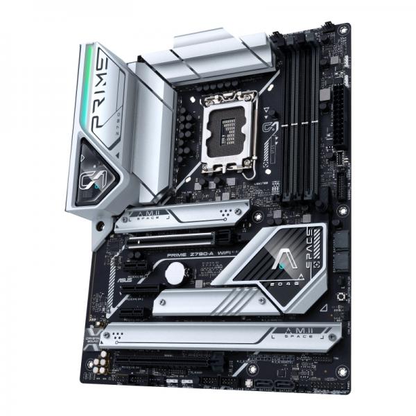 ASUS Prime Z790-A WIFI - Motherboard - ATX - LGA1700 Socket - Z790 Chipset - USB 3.2 Gen 1, USB 3.2 Gen 2, USB-C 3.2 Gen2, USB-C 3.2 Gen 2x2 - 2.5 Gigabit LAN, Wi-Fi 6, Bluetooth - onboard graphics [CPU required] - HD Audio [8-channel]