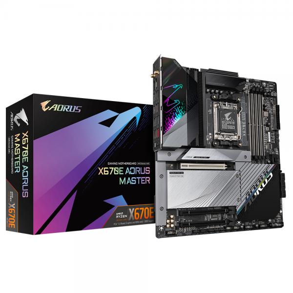 Gigabyte X670E AORUS MASTER scheda madre AMD X670 Presa di corrente AM5 ATX (GIGA X670E AORUS MASTER AM5/DDR5/ATX)