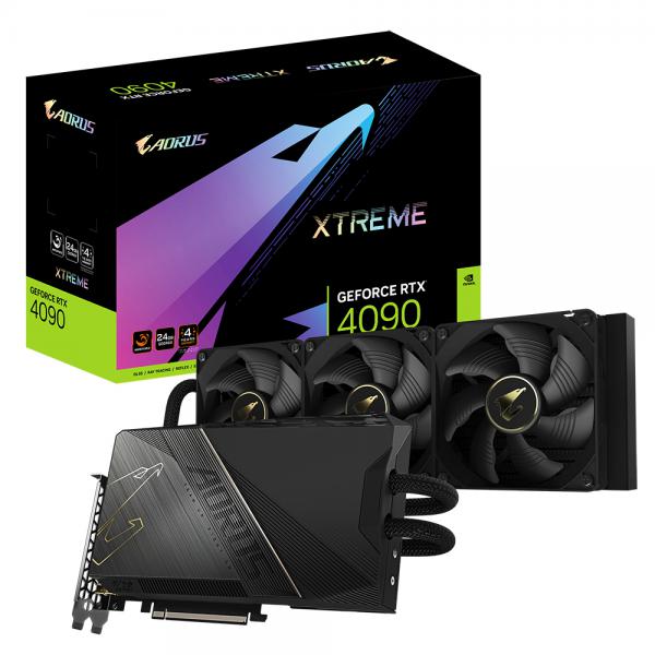 Gigabyte AORUS XTREME AORUS GeForce RTX 4090 XTREME WATERFORCE 24G NVIDIA 24 GB GDDR6X (AORUS RTX 4090 24GB XTREME WATERFORCE)