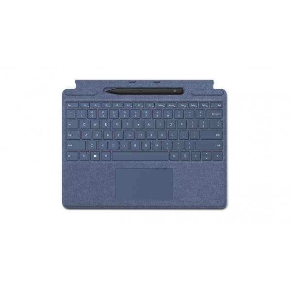 Microsoft Surface 8X6-00101 tastiera per dispositivo mobile Blu Microsoft Cover port QWERTZ Tedesco