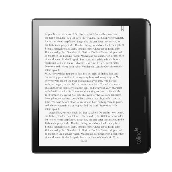 Tolino Epos 3 Lettore E-Book Touch Screen 32 Gb WI-Fi Nero