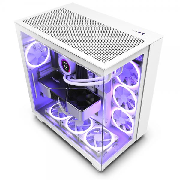 NZXT H9 All white Midi Tower Bianco (NZXT H9 Flow All White)