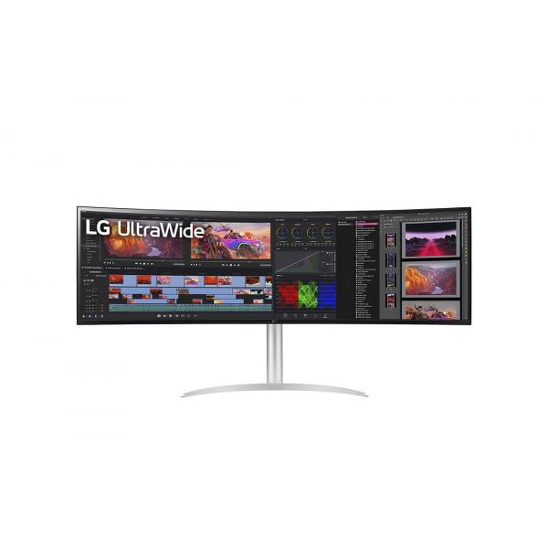 LG 49WQ95C-W Monitor PC 124,5 cm [49] 5120 x 1440 Pixel UltraWide Dual Quad HD Argento (49IN CURVED ULTRAWIDE 5120X1440 - 32:9 IPS 5MS 1000:1 HDMI/DP)