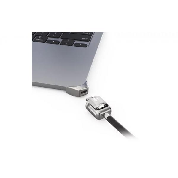 Compulocks MBALDG04KL cavo di sicurezza Argento (LEDGE LOCK ADAPTER FOR MACBOOK - AIR 13IN M2-M4 KEYED LOCK SILVER)