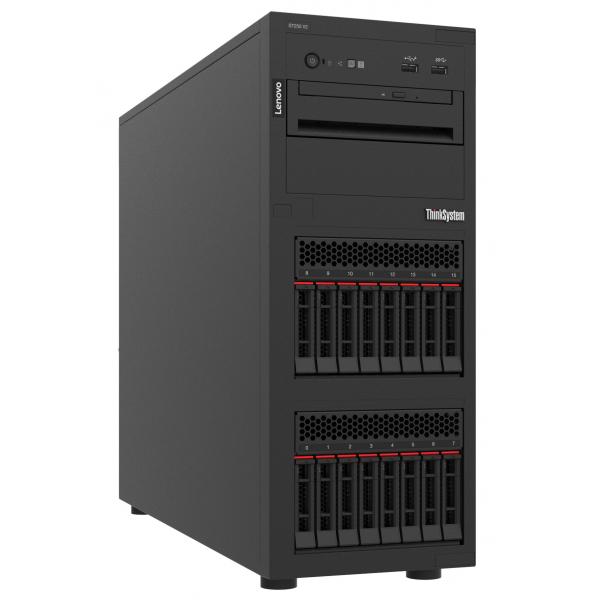 Lenovo ThinkSystem ST250 V2 server Tower Intel Xeon E 2,6 GHz 16 GB DDR4-SDRAM 550 W