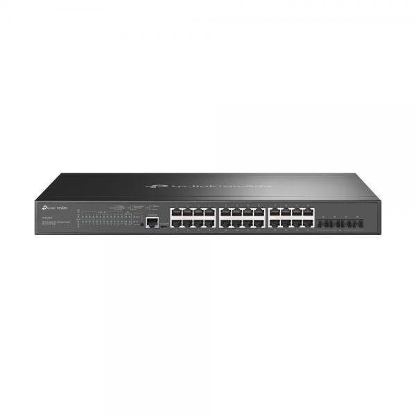 TP-Link Omada SG3428MP switch di rete Gestito L2+ Gigabit Ethernet (10/100/1000) Supporto Power over Ethernet (PoE) 1U Nero