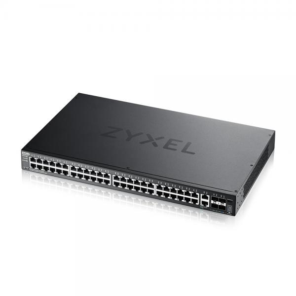 ZYXEL XGS2220-54-EU0101F SWITCH MANAGED LAYER 3 LITE STACKABLE 48 porte Gigabit + 2 porte 10GbE MultiGigabit + 4 porte 10 Gigabit SFP+ MONTABILE A RACK