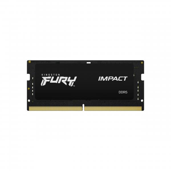 Kingston Technology FURY 64 GB 5600 MT/s DDR5 CL40 SODIMM [Kit da 2] Impact PnP (64GB DDR5-5600MT/S CL40 SODIMM - [KIT OF 2] FURY IMPACT PNP)