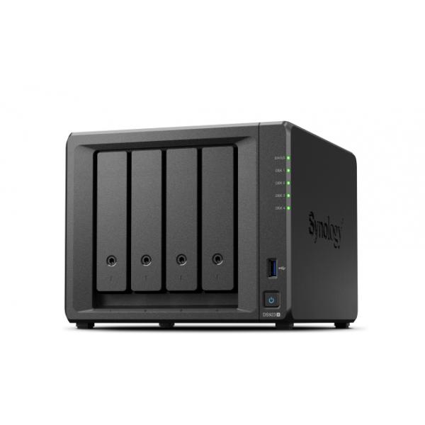 Synology DiskStation DS923+ NAS Tower Collegamento ethernet LAN Nero R1600 (Synology DS923+ 16TB [Synology HAT53] 4 bay desktop NAS; AMD Ryzen R1600; 4 GB ECC DDR4 [expandable up to 32 GB]; 2 x 1GbE network ports; 2 x 1GbE network ports slots [3Years warranty])