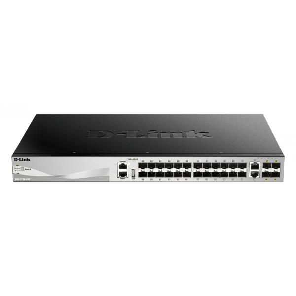 D-Link DGS-3130-30S/E switch di rete Gestito L3 10G Ethernet (100/1000/10000) Grigio