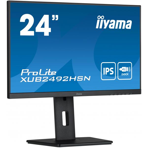 iiyama ProLite XUB2492HSN-B5 LED display 61 cm [24] 1920 x 1080 Pixel Full HD Nero (Iiyama XUB2492HSN-B5 Monitor)