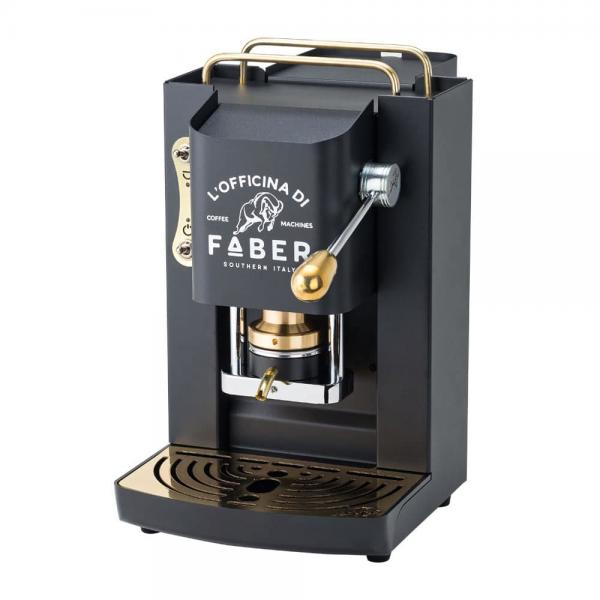 FaberFABER PRO DELUXE NERO - MACCHINA PER CAFFE'' - PRESSACIALDA IN OTTONE - ELETTROVALVOL...