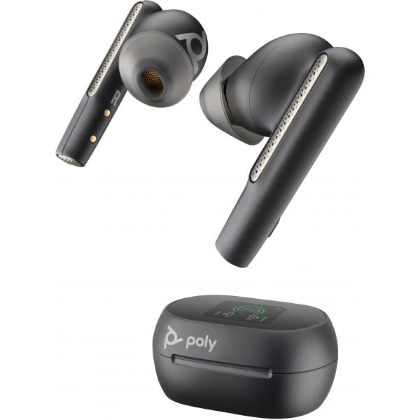 POLY Voyager Free 60+ UC Auricolare Wireless In-ear Musica e Chiamate USB tipo A Bluetooth Nero