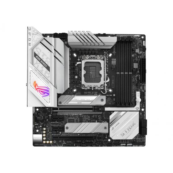 ASUS ROG STRIX B760-G GAMING WIFI Intel B760 LGA 1700 micro ATX (Intel B760 LGA 1700 White mATX Motherboard With 12 + 1 Power Stages DDR5 up to 7800 MT/s PCIe 5.0 x16 SafeSlot With Q-Release two PC)