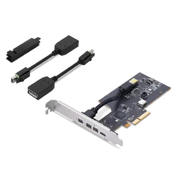 Lenovo 4XF1L53431 scheda di interfaccia e adattatore Interno Mini DisplayPort, Thunderbolt 4 (MECH_BO TS TBT4 HP PCIE CARD)