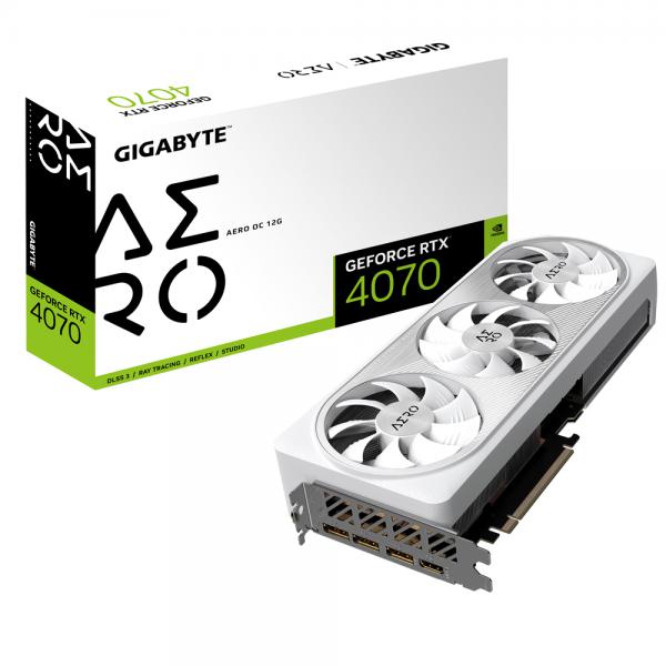 Gigabyte GV-N4070AERO OC-12GD scheda video NVIDIA GeForce RTX 4070 12 GB GDDR6X