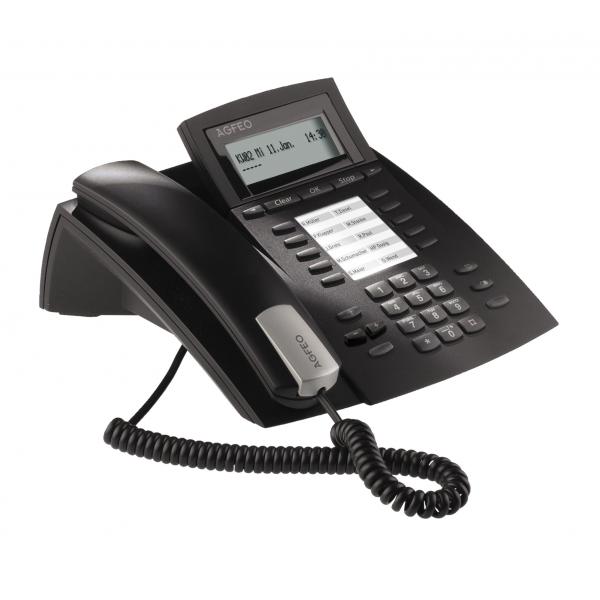 AGFEO ST 22 Telefono analogico Nero Identificatore di chiamata (ST 22 S0+UP0 SYSTEM PHONE - BLACK) - Versione Tedesca