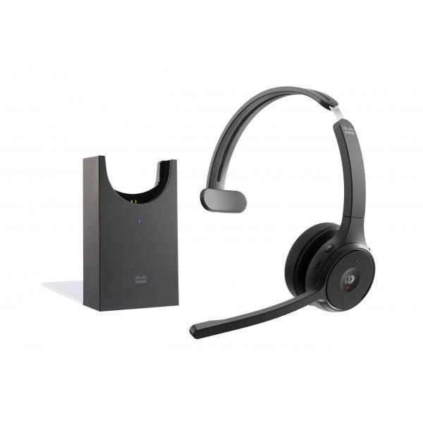 Cisco Headset 721 - Cuffie con microfono - over ear - Bluetooth - senza fili - nero carbonio - Cisco Webex Certified