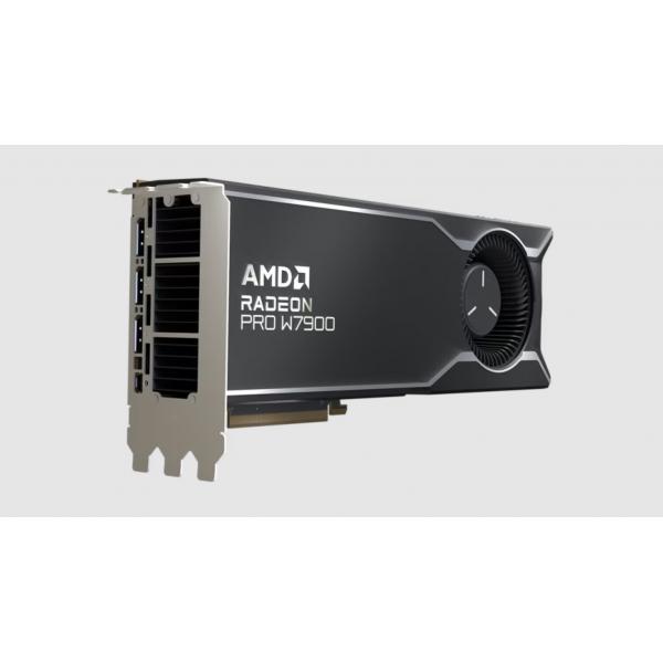 AMD Radeon PRO W7900 48 GB GDDR6 (AMD Radeon Pro W7900 - Graphics card - Radeon Pro W7900 - 48 GB GDDR6 - PCI Express 4.0 x16 [rear drive] - 3 x DisplayPort, Mini DisplayPort)