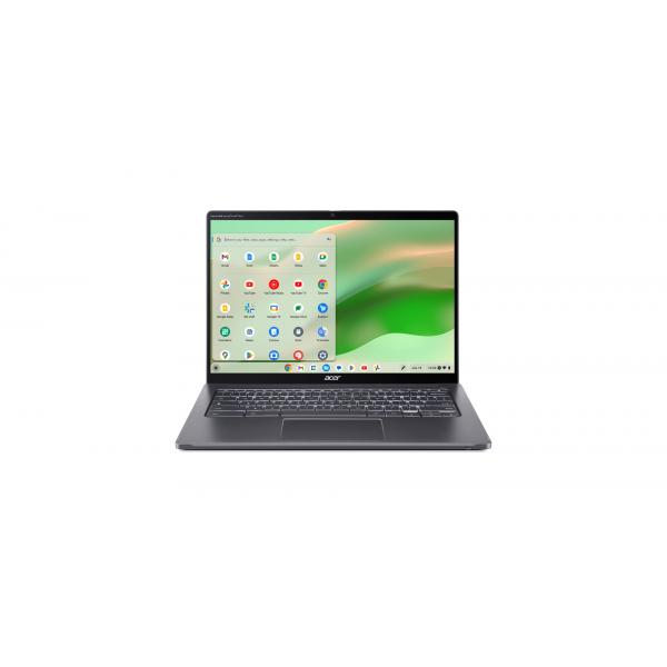 Acer Chromebook CP714-2WN 35,6 cm [14] Touch screen WUXGA IntelÂ® Coreâ„¢ i5 i5-1335U 8 GB LPDDR4x-SDRAM 256 GB SSD Wi-Fi 6E [802.11ax] ChromeOS Grigio (CHROMEB SPIN 714 CP714-2WN-55Z4 - 14IN I5-1335U 8GB/256GB CHROMEOS) - Versione Tedesca