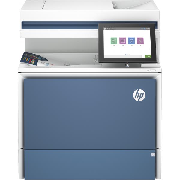 HP Stampante multifunzione Color LaserJet Enterprise 5800dn, Stampa, copia, scansione, fax (opzionale), Alimentatore automatico di documenti; vassoi ad alta capacità opzionali; touchscreen; cartuccia TerraJet