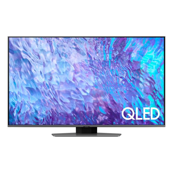 Samsung Series 8 TV QE50Q80CATXZT QLED 4K, Smart TV 50" Processore Neural Quantum 4K, Dolby Atmos e OTS Lite, Carbon Silver 2023