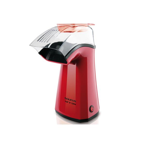Taurus 968375000 macchina per popcorn Nero, Rosso, Trasparente 3 min 1100 W (Taurus 968375000 popcornmaskine Sort,)