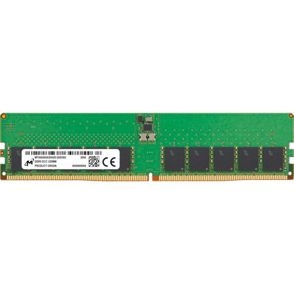 Micron MTC20C2085S1EC48BR memoria 32 GB 1 x 32 GB DDR5 4800 MHz Data Integrity Check [verifica integritÃ  dati] (32GB Micron DDR5 PC5 38400-4800MHz 2Rx8 CL40 ECC UDIMM)