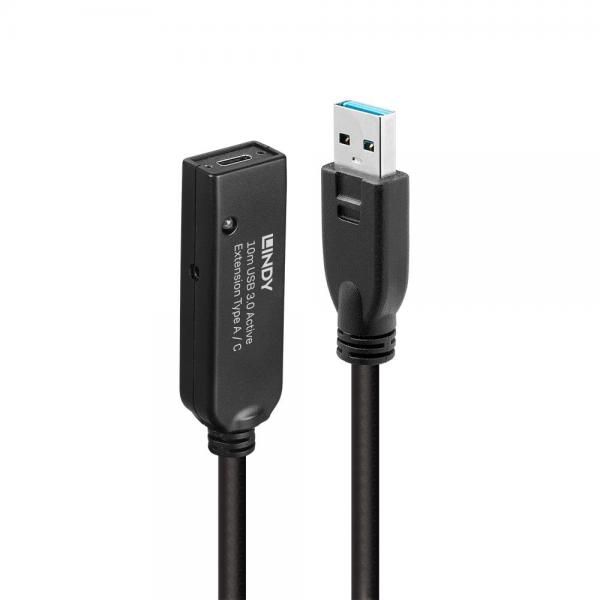 Prolunga Attiva USB 3.0 Tipo A a C, 10m