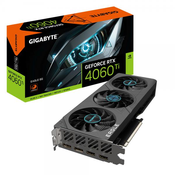 Gigabyte EAGLE GeForce RTX 4060 Ti 8G NVIDIA 8 GB GDDR6 (Gigabyte GeForce RTX 4060 Ti EAGLE 8GB Graphics Card)