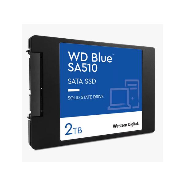 Western Digital Blue SA510 2.5 2 TB Serial ATA III (WD 2TB Blue SA510 G3 SSD, 2.5, SATA3, R/W 560/520 MB/s, 87K/83K IOPS, 7mm)