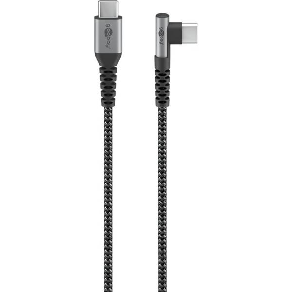 Goobay Cavo USB-C™ Maschio Angolato a USB-C™ Dritto 0,5m - Immagine 1
