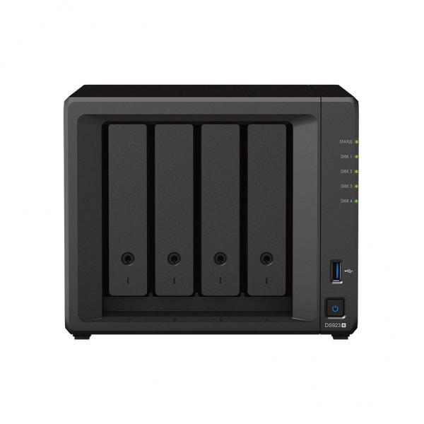 Synology DiskStation DS923+ NAS Mini Tower Collegamento ethernet LAN Nero R1600 (Synology DS923+ 48TB [Synology HAT33] 4 bay desktop NAS; AMD Ryzen R1600; 4 GB ECC DDR4 [expandable up to 32 GB]; 2 x 1GbE network ports; 2 x 1GbE network ports slots [3Years warranty])