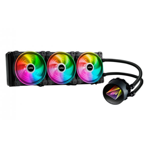 ADATA XPG DISSIPATORE CPU ACQUA LEVANTE X 360 ARGB BLACK RGB MIRROR PUMP HEAD - immagine prodotto